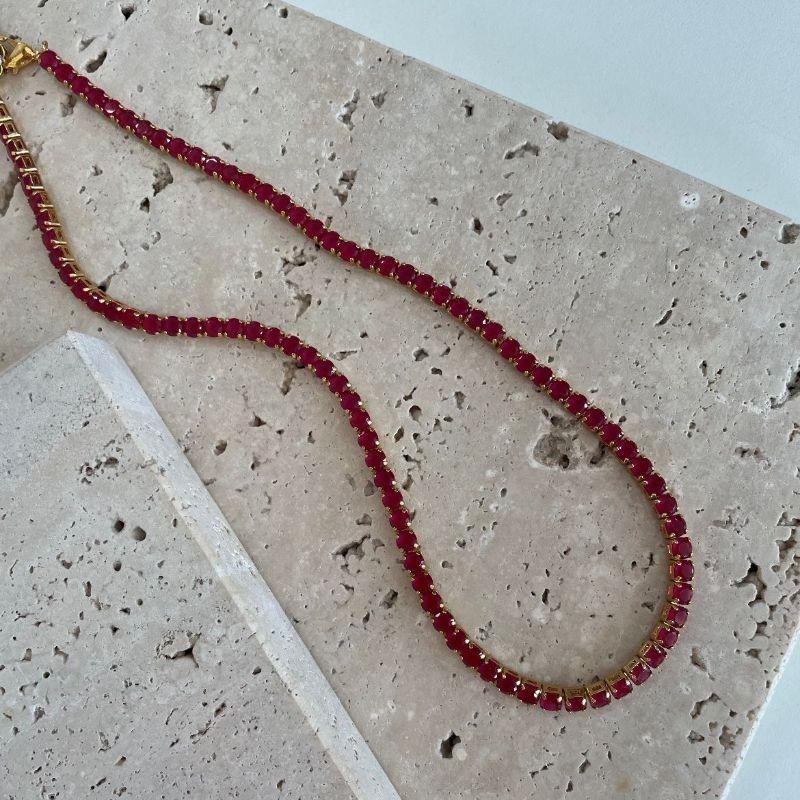 Choker Riviera Zircônia Colors 45cm