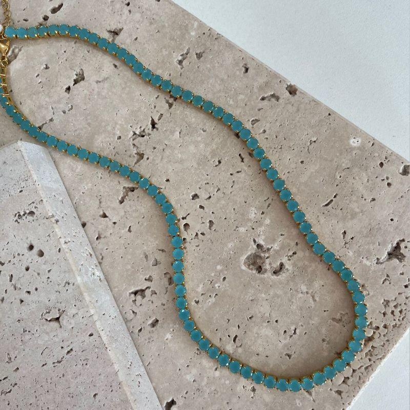 Choker Riviera Zircônia Colors 45cm