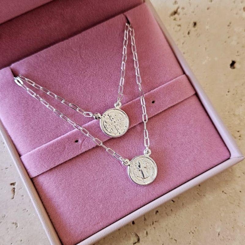 Escapulario São Bento Corrente Cartier Unissex 60cm