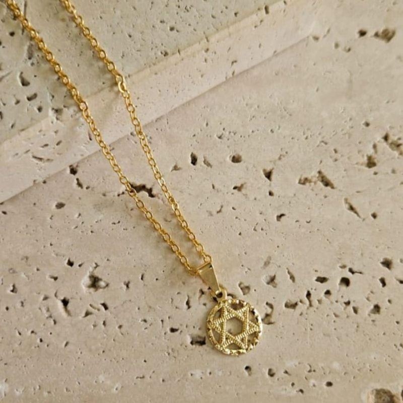 Gargantilha Estrela de Davi 45cm