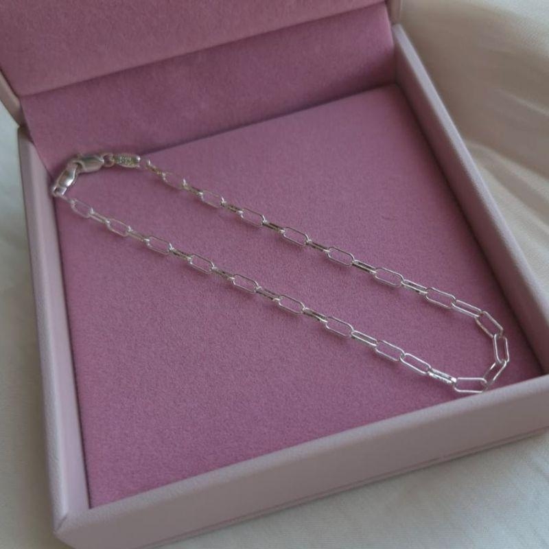 Pulseira Cartier 3mm Masculina 21cm Prata