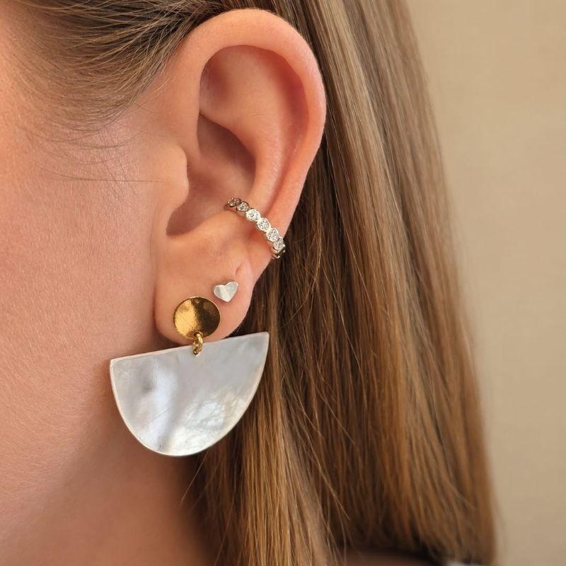 Piercing Corações Pequenos com Zirconia