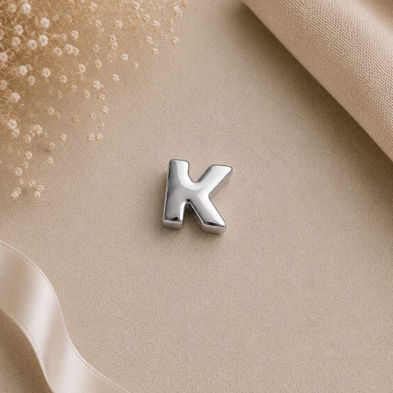 Pingente Letra Vazada para Correntaria K (1,0cm)