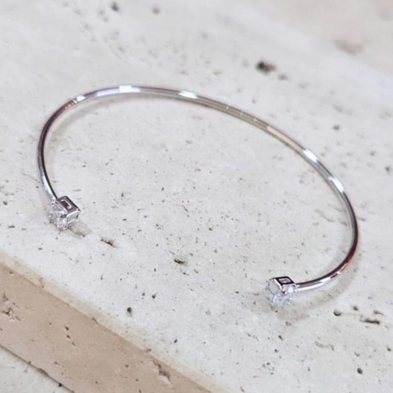 Bracelete Zirconia nas Pontas