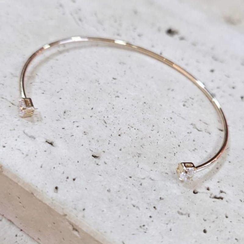 Bracelete Zirconia nas Pontas