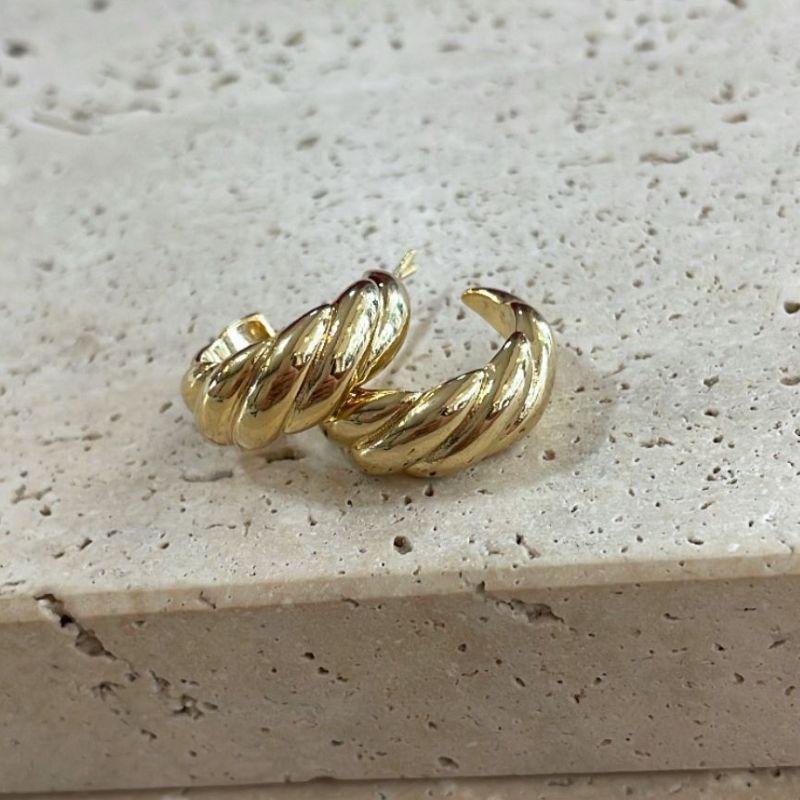 Brinco Argola Croissant Médio