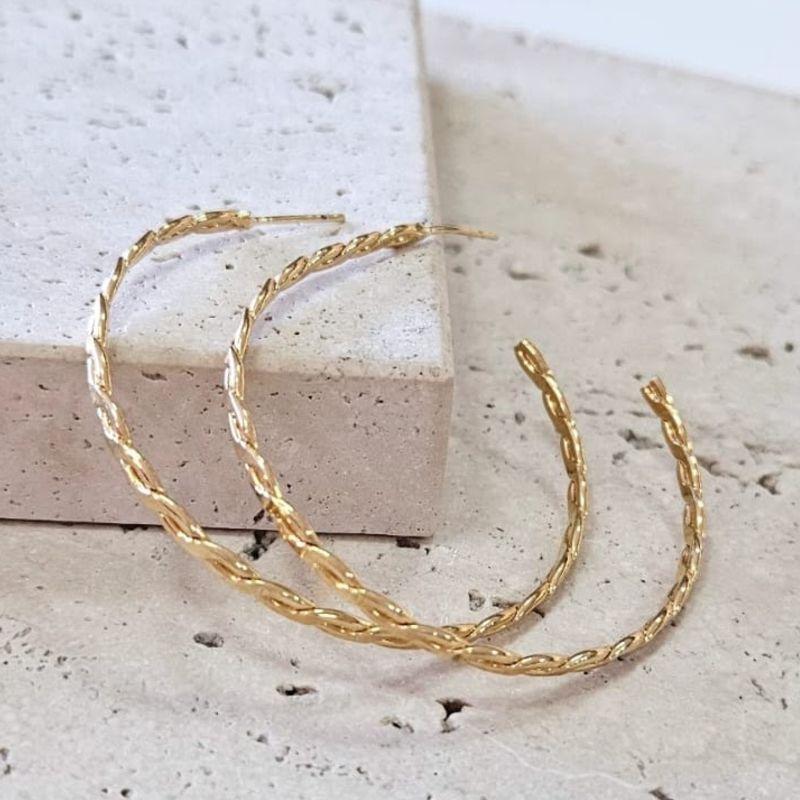 Brinco Argola Fio Duplo 4,5cm