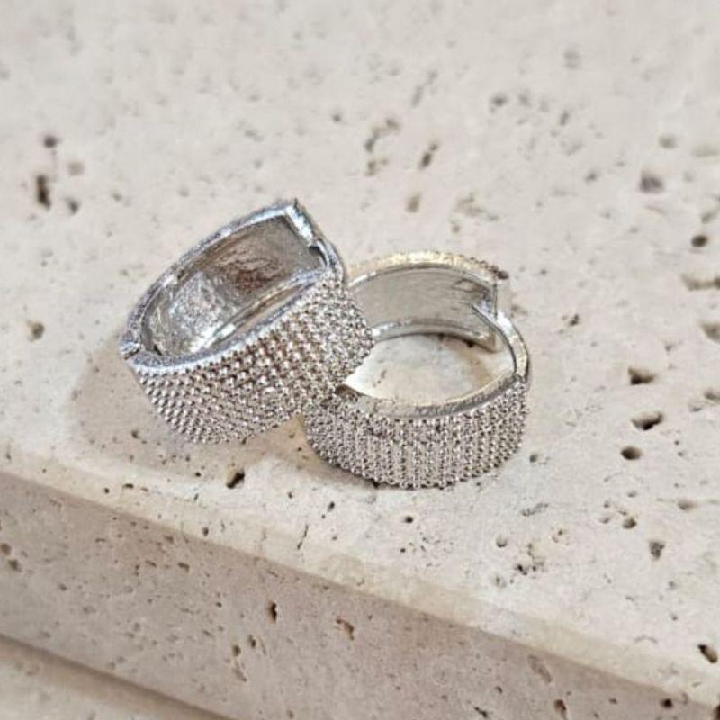 Brinco Argola Grossa Pontilhada Media