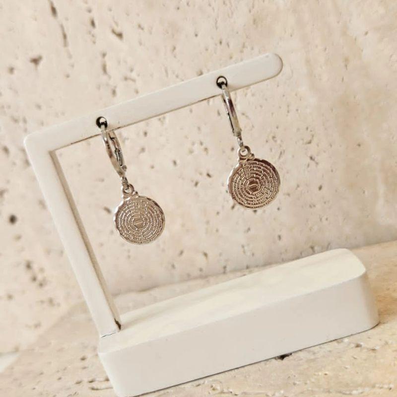 Brinco Argola Pai Nosso Pendurado R