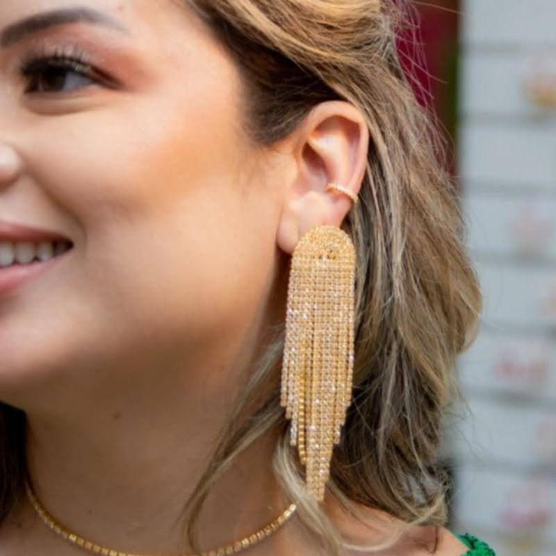 Brinco Cascata de Zirconia