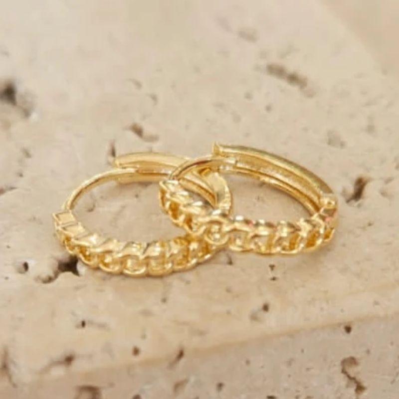 Brinco de Argola Mini Corrente Gde