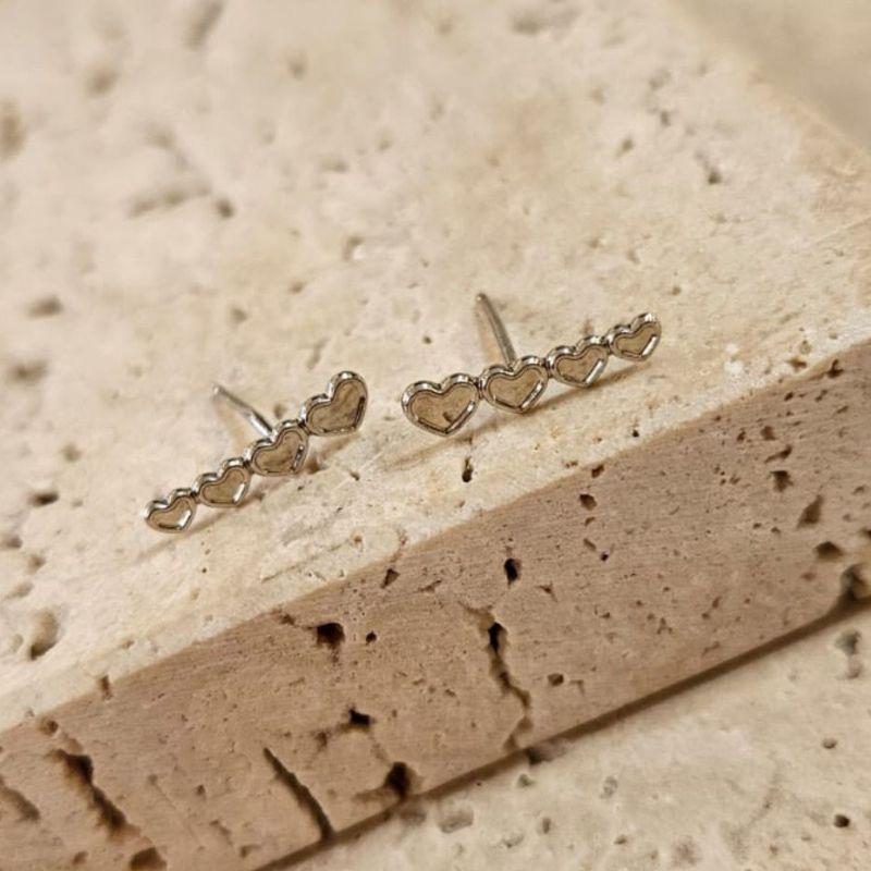 Brinco Ear Cuff Mini Corações R