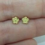 Brinco Florzinha Roxa/Amarela