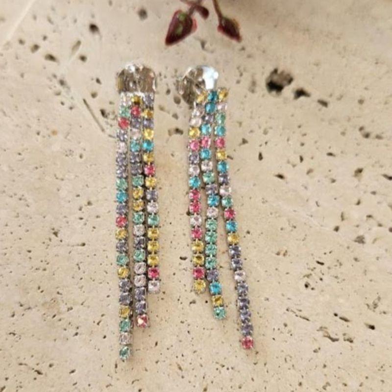 Brinco Franja Riviera Colorida