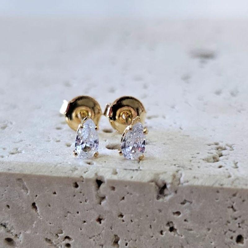 Brinco Gotinha Zirconia