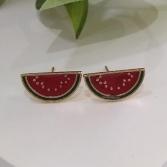 Brinco Melancia com Resina