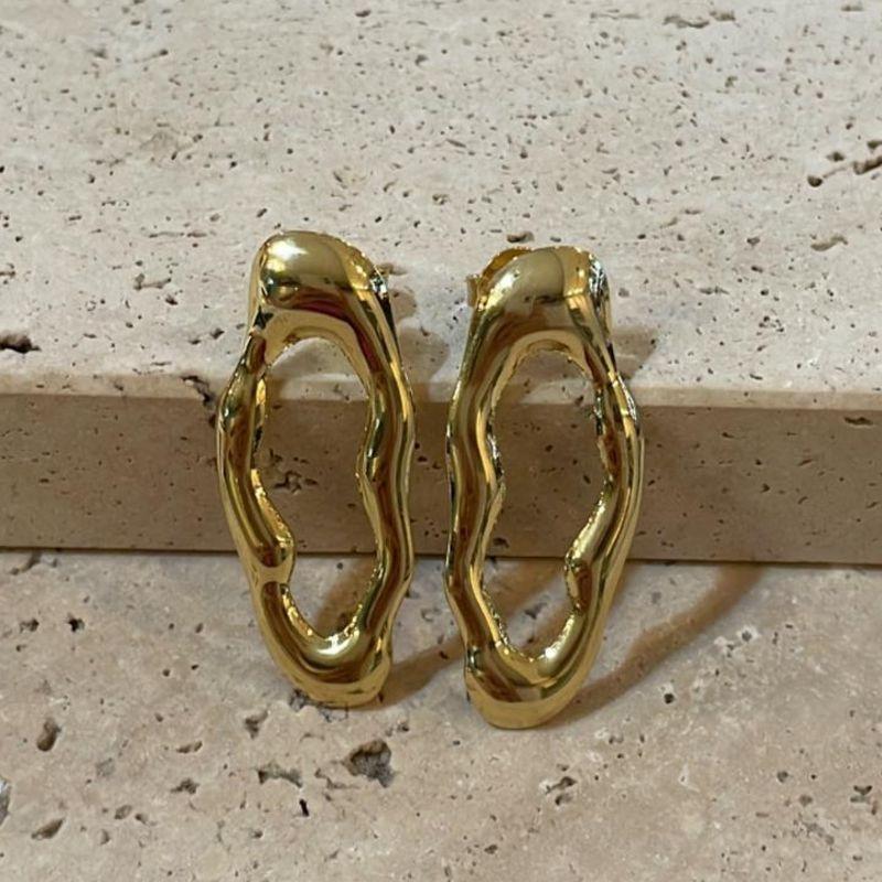 Brinco Organico Oval Reto