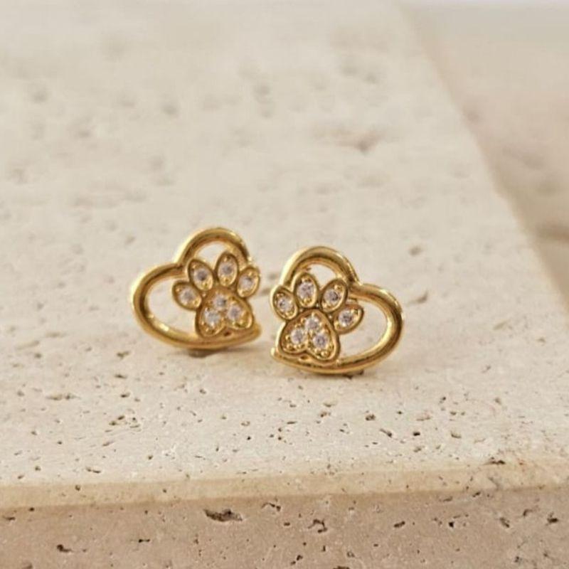 Brinco Patinha Coração