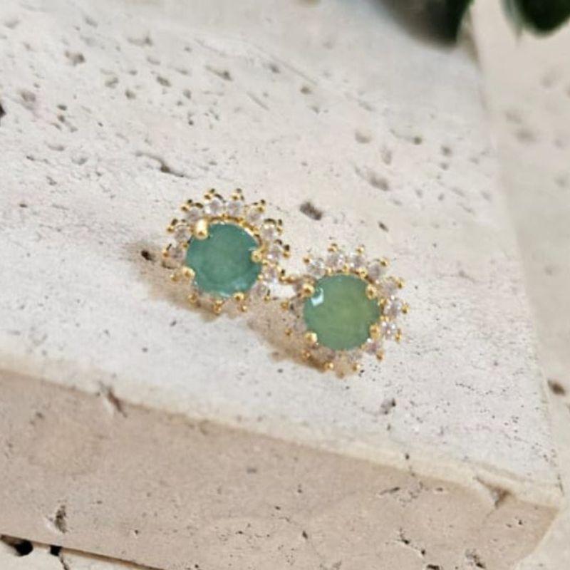 Brinco Redondo Ziconia Colorida Peq