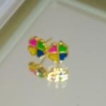 Brinco Trevo Colorido