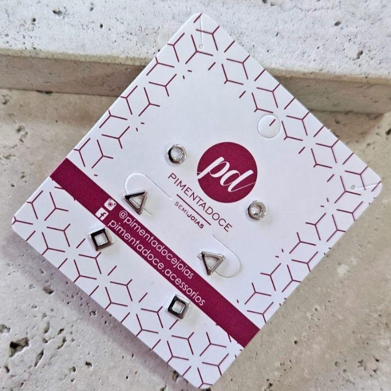 Brinco Trio Geométrico