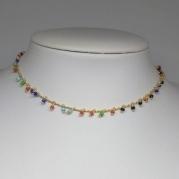 Choker Bolinhas Coloridas 