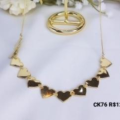 Choker Coração Chapinha