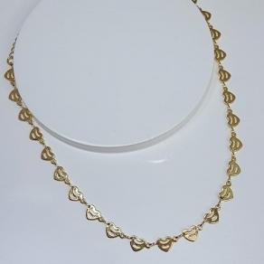 Choker Coração Listrado