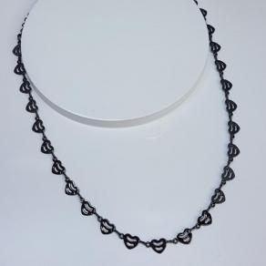 Choker Coração Listrado G