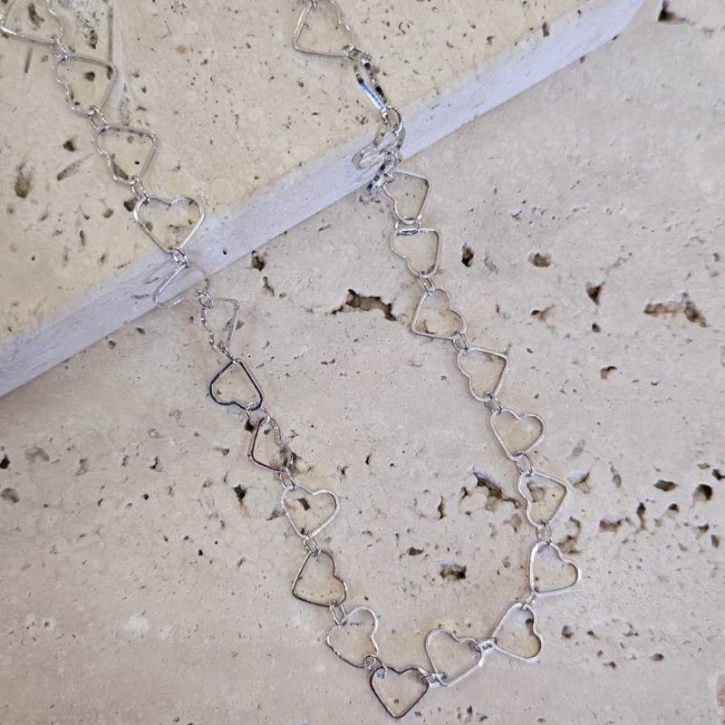 Choker Corações Vazados