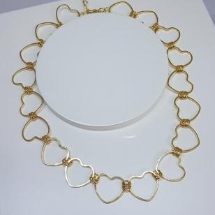 Choker Corações Vazados
