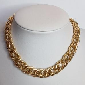 Choker Correntaria Entrelaçada 