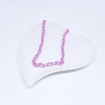 Choker Correntaria Rosa - Lilas