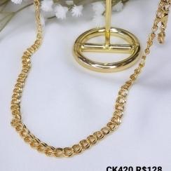 Choker Corrente Grumet Elo Duplo