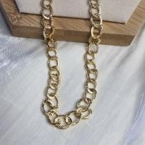 Choker Elos Redondos Craquelados