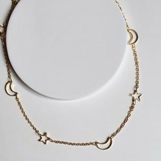 Choker Lua e Estrela Vazada 