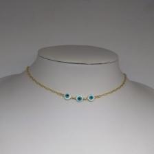 Choker Olho Grego Cartier 