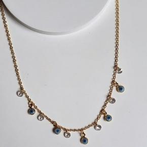 Choker Olho Grego e Zirconia Pendurada