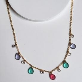 Choker Pedras Coloridas