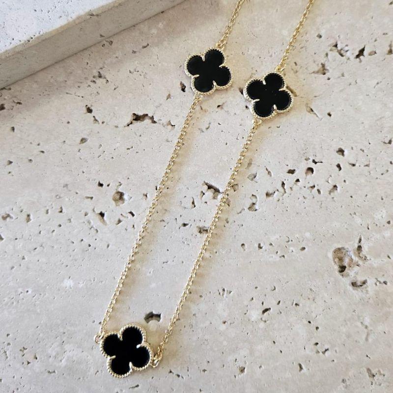 Choker Van Cleef Negro 40cm