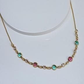 Choker Zirconias Coloridas