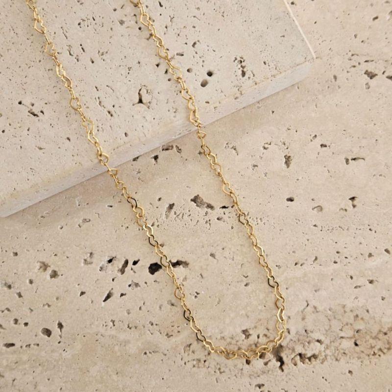 Corrente Coraçõezinhos 45cm