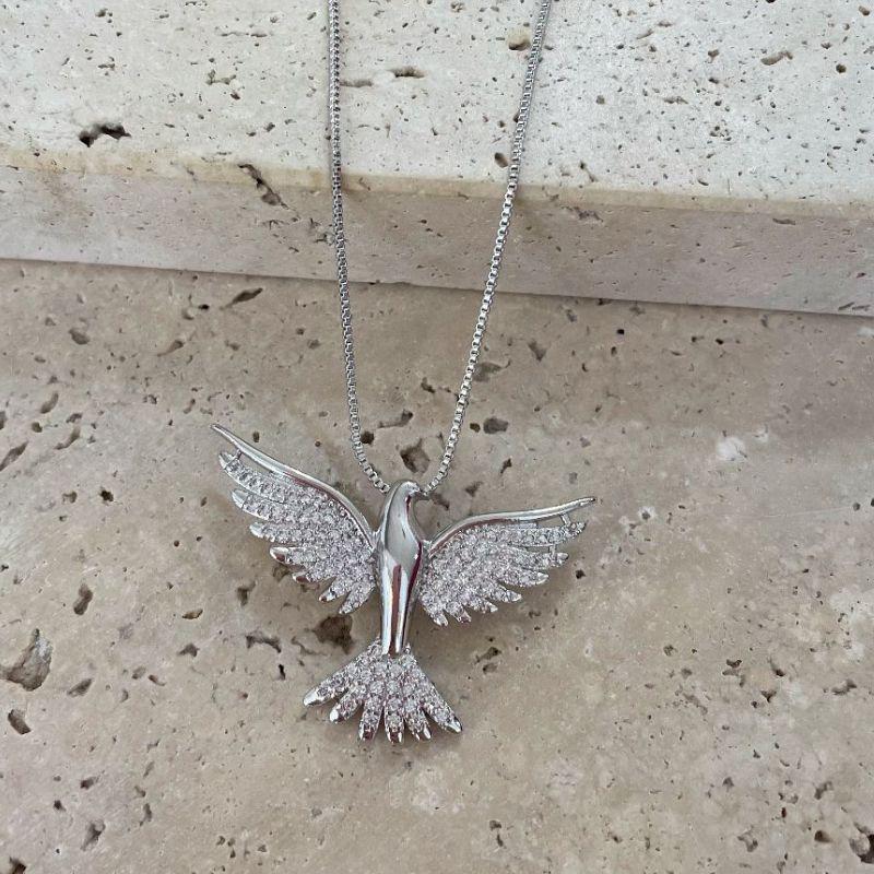 Gargantilha Espirito Santo Cravejado Gde 45cm