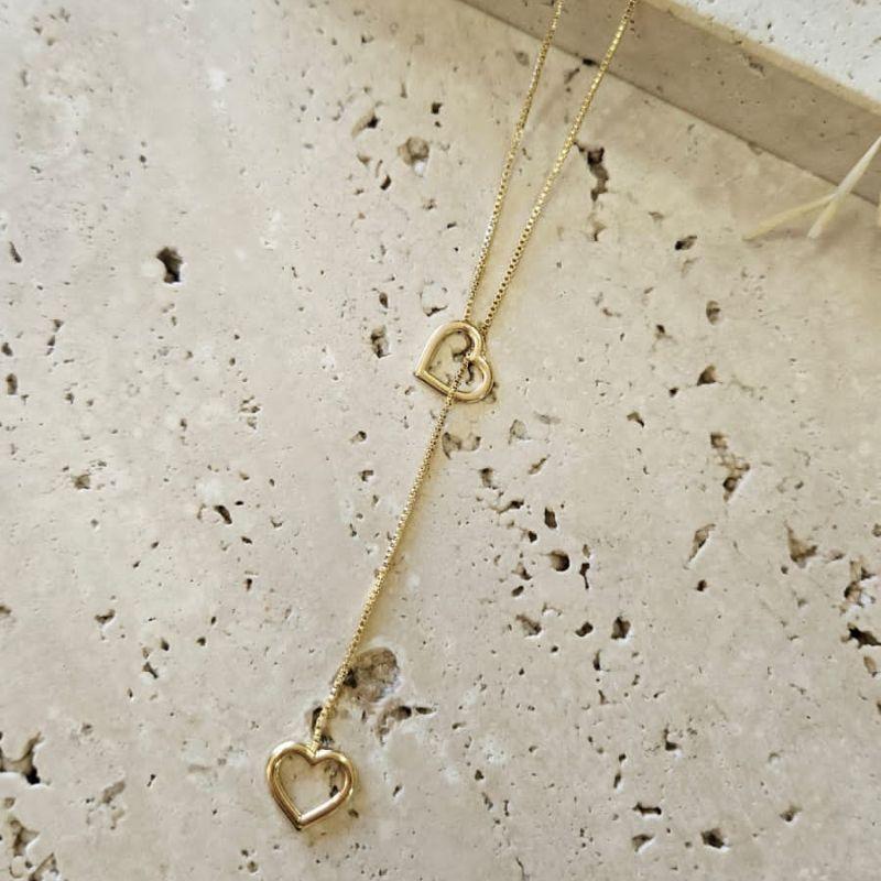 Gravatinha Coração Duplo 60cm