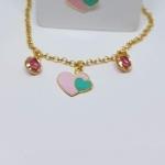 Pulseira 2 Corações 