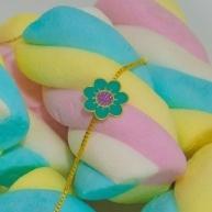 Pulseira Flor/Tartaruga 