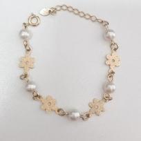 Pulseira Florzinha/Perola Infantil