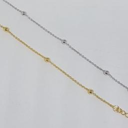 Pulseira Infantil Bolinhas Tradicional (14 cm)