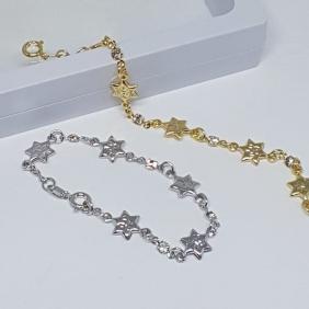 Pulseira Infantil Estrelinhas Com Zircônia