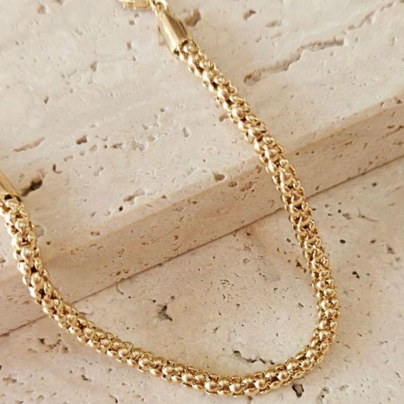 Pulseira Malha Tubo Grossa